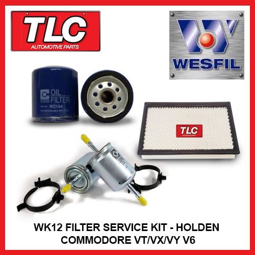 Complete Sakura Service Kit For Holden Commodore VX VY VT – 3.8L V6 Oil, Air, Fuel Filters + Spark Plugs