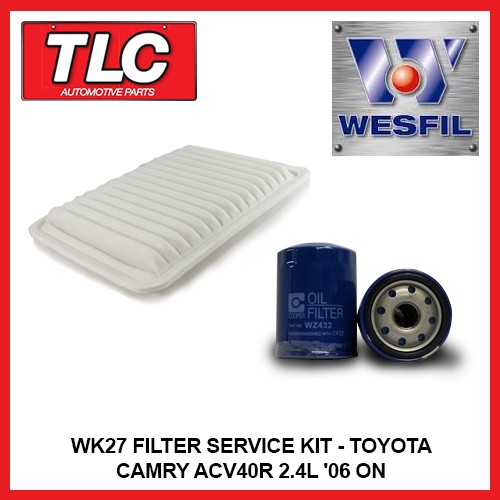 Air Oil Fuel Filter Kit Fits Camry ACV40R 2.4L 2AZ-FE 2006 on