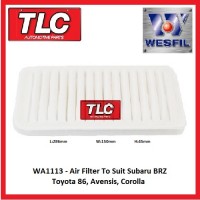 Toyota Subaru Air Filter WA1113 A1481 Avensis ACM20 21Corolla ZZE122 123R 86 BRZ