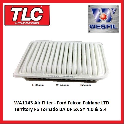 Ford Air Filter WA1143 A1575 Falcon Fairlane LTD Territory F6 4.0 & 5.4 V8
