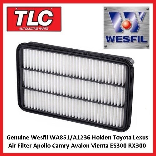 Wesfil Air Filter WA851 A1236 Toyota Lexus Camry Avalon Vienta ES300 RX300