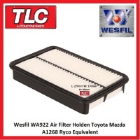 Wesfil Air Filter WA922 A1268 Holden Toyota Mazda Nova Corolla Sprinter 1.6 1.8