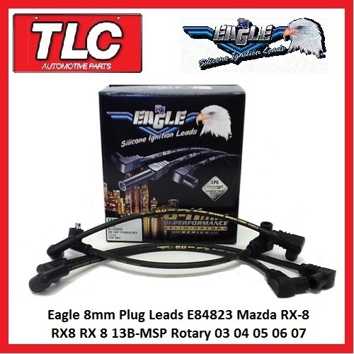 Eagle 8mm Plug Leads E84823 Mazda RX-8 RX8 RX 8 13B-MSP Rotary Wankel 2003-07