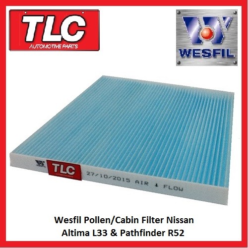 Wesfil Cabin Pollen Filter WACF0203 Nissan Altima L33 11/13 - on Pathfinder R52 10/13-on