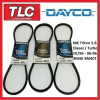 Dayco Fan Belt Kit (3 Belts) Triton MK 2.8 Diesel 4M40 4M40T  10/96 - 06/06