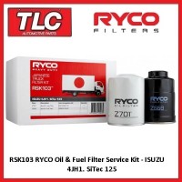RSK103 RYCO Oil Fuel Filter Service Kit Isuzu 4JH1 SiTec 125