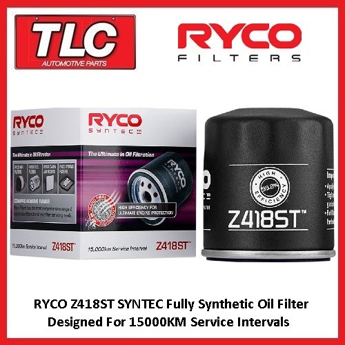 Ryco Syntec Z418ST Oil Filter Heavy Duty Pro Offroad High Perfomance