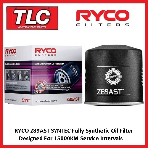 Ryco Syntec Z89AST Oil Filter Heavy Duty Pro Offroad High Perfomance