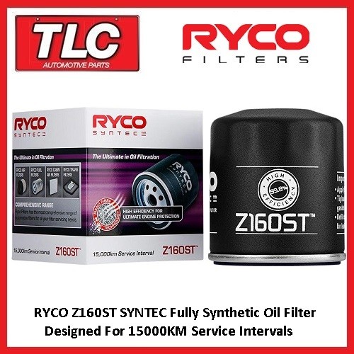 Ryco Syntec Z160ST Oil Filter Heavy Duty Pro Offroad High Perfomance