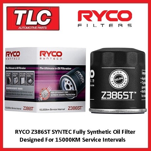 Ryco Syntec Z386ST Oil Filter Heavy Duty Pro Offroad High Perfomance