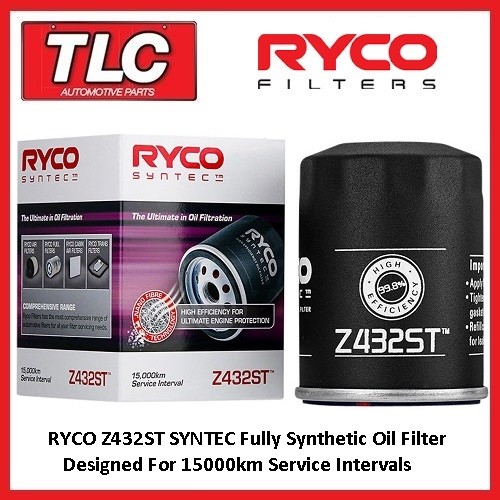 Ryco Syntec Z432ST Oil Filter Heavy Duty Pro Offroad High Perfomance