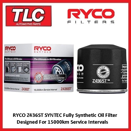 Ryco Syntec Z436ST Oil Filter Heavy Duty Pro Offroad High Perfomance