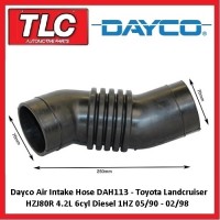 Dayco Air Intake Hose Toyota Landcruiser HZJ80R 4.2L Diesel 1HZ 05/90 - 02/98