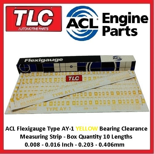 Flexigauge Plastigauge AY-1 YELLOW Bearing Clearance Check Strips .008