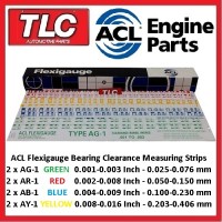 Flexigauge Plastigauge AR-1 RED x 2 AG-1 GREEN x 2 AB-1 BLUE x 2 AY-1 YELLOW x 2