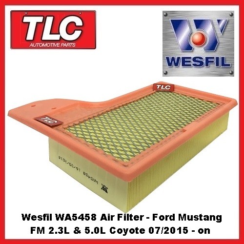 Wesfil Air Filter Ford Mustang FM 2.3 Turbo & 5.0 S/C Coyote 7/2015 on FR3Z9601A